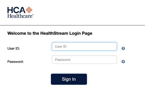 Then, click the “<strong>Sign</strong> In” button. . Healthstream hca login parallon